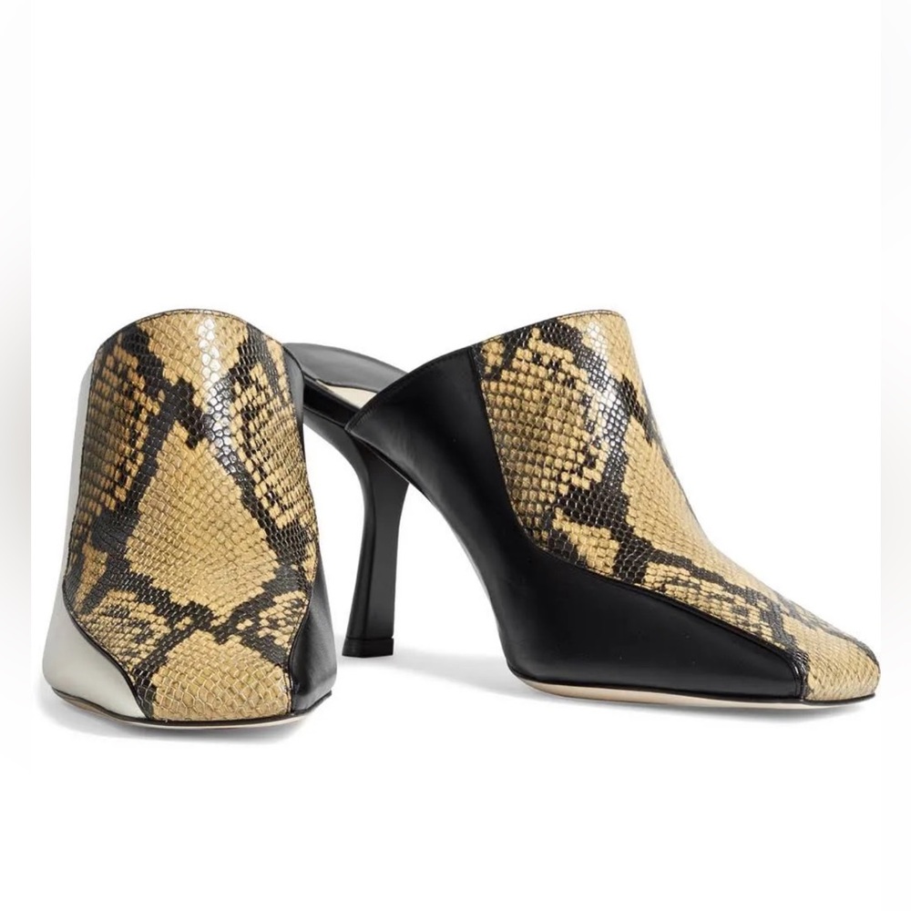 Jimmy choo snake-effect mules